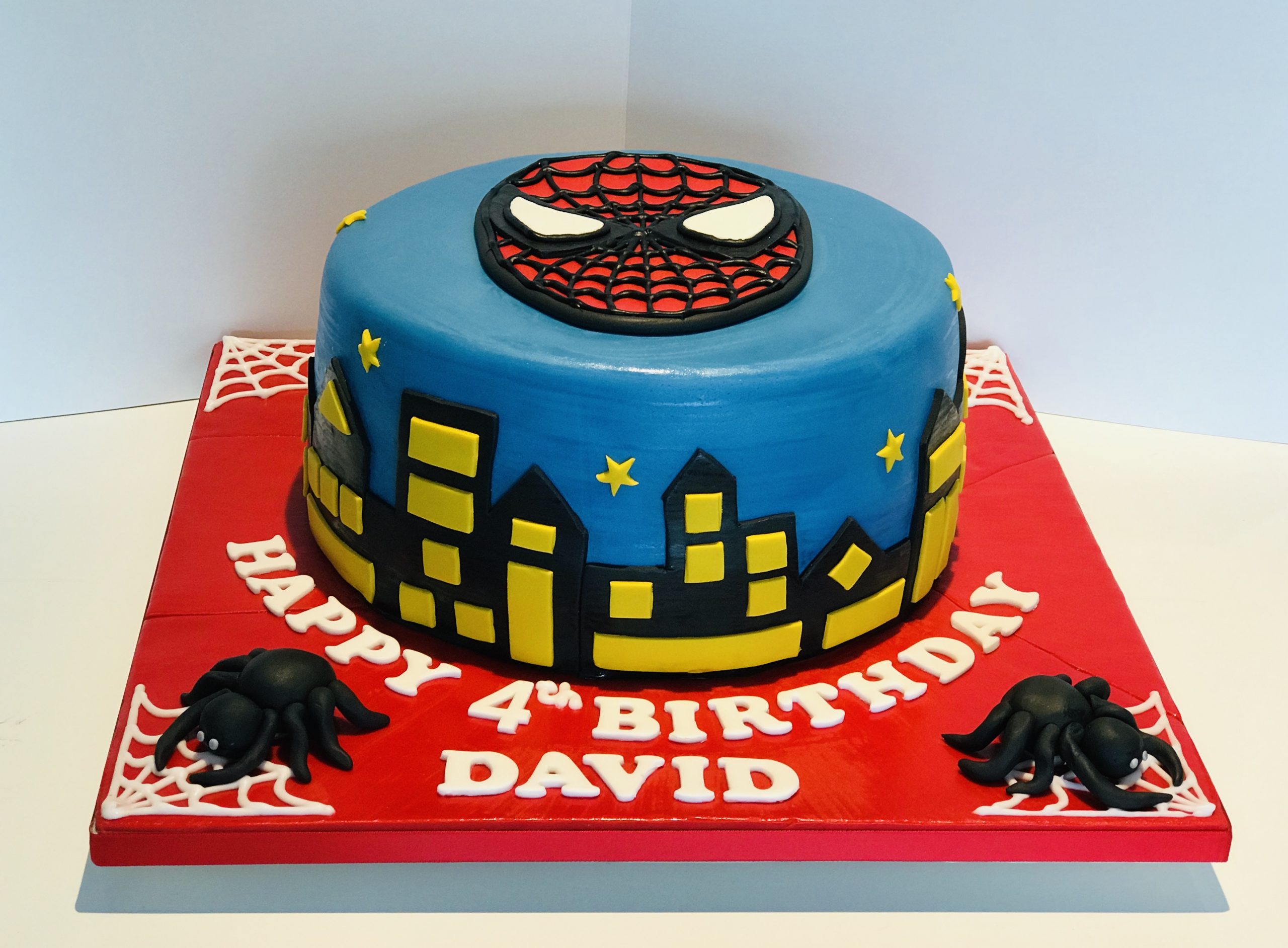 Spiderman, Superman, Batman Cake - CakeCentral.com