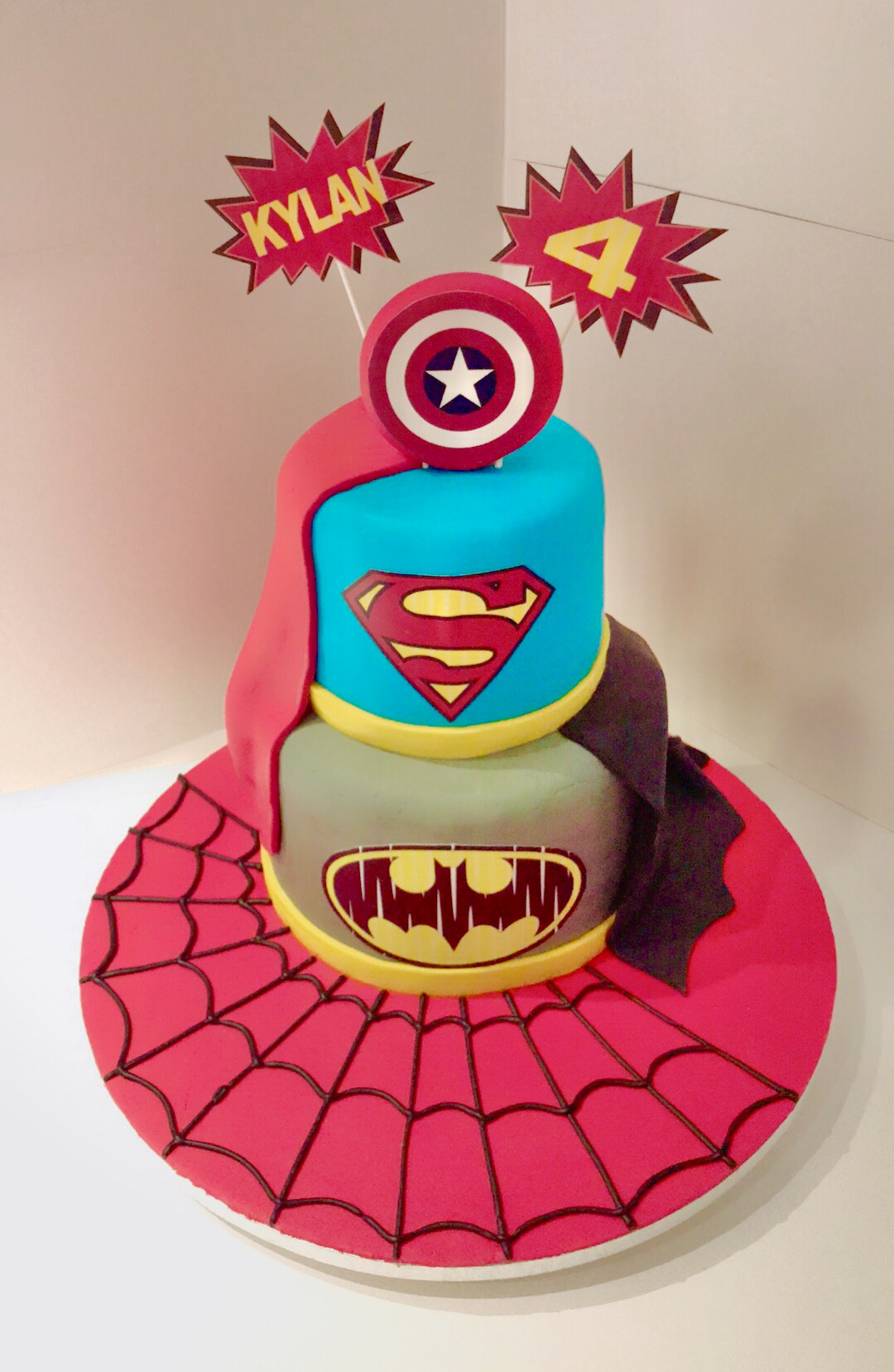 Superhero cake decorations, Superhero birthday cake decorations, Superhero  birthday cake decorations, ren's birthday party cake decorations | Walmart  Canada